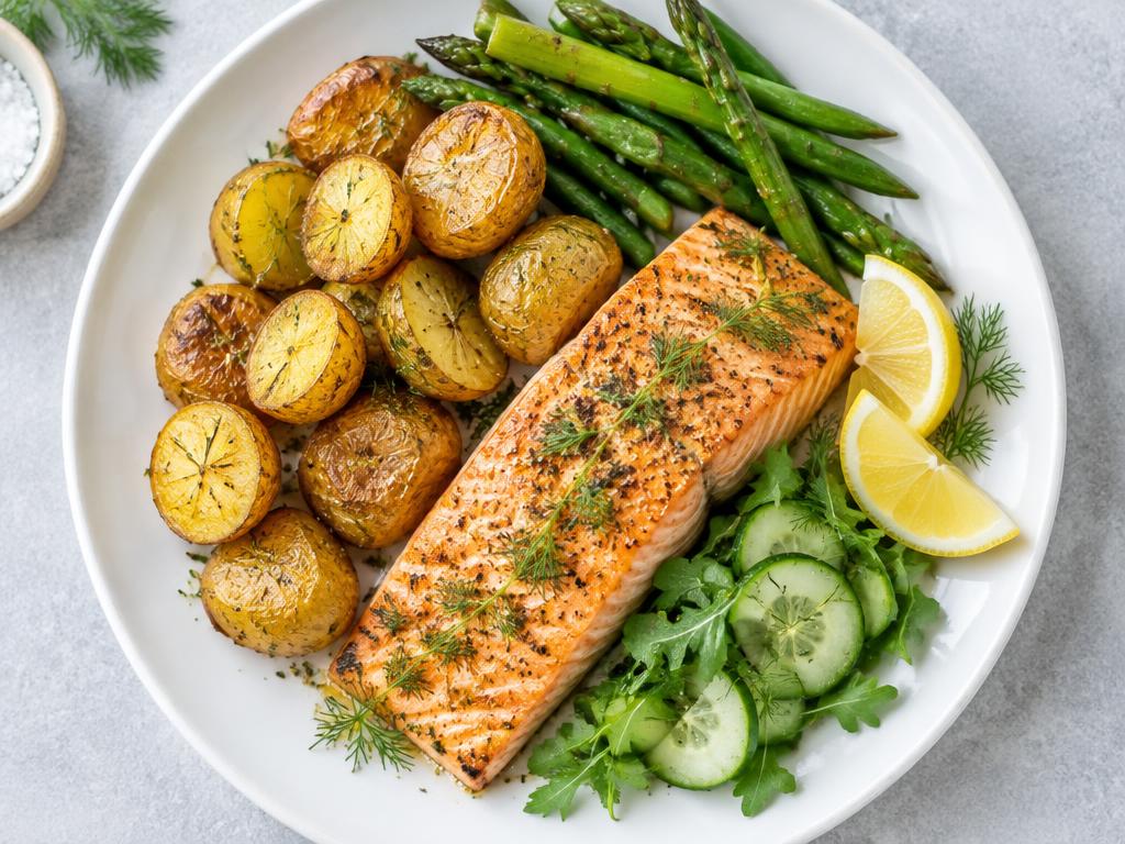 Ugnsbakad lax med citron & dill
